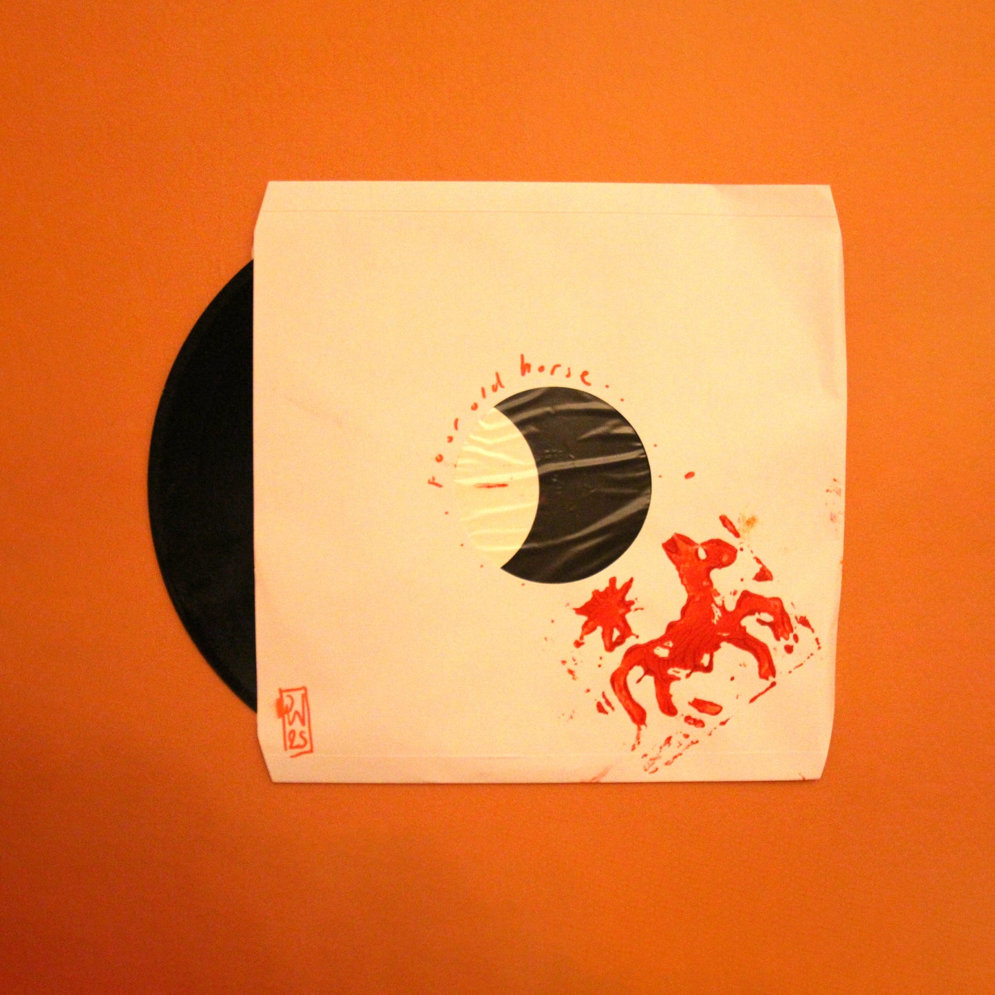Poor Old Horse E.P - Hand Lino Printed White Label - Vinyl (Signed)